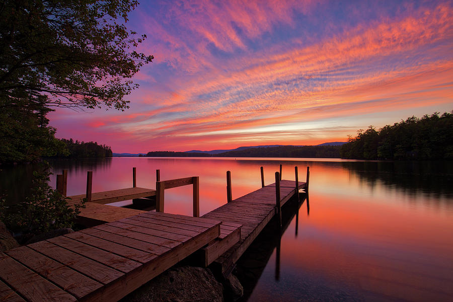 Squam Lake Sunset #1 Photograph by Robert Clifford