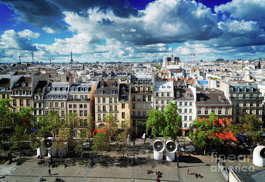 Square Of Georges Pompidou, Paris Photograph