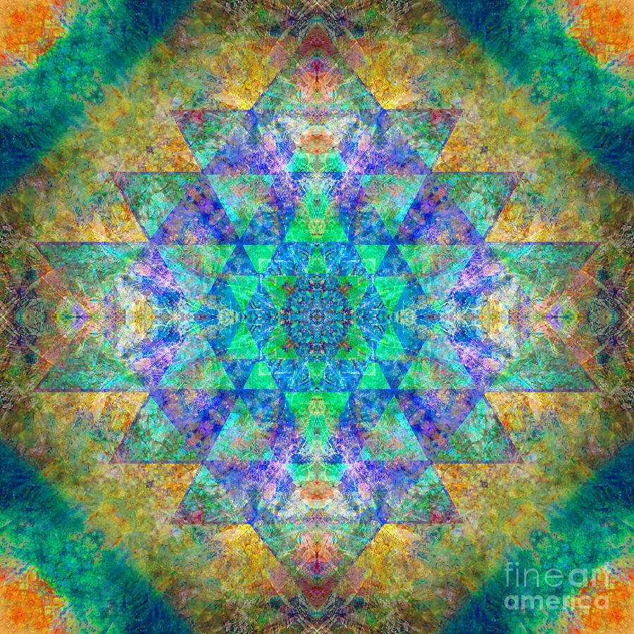 Sri Yantra Mandala Digital Art by Susan Bloom - Fine Art America