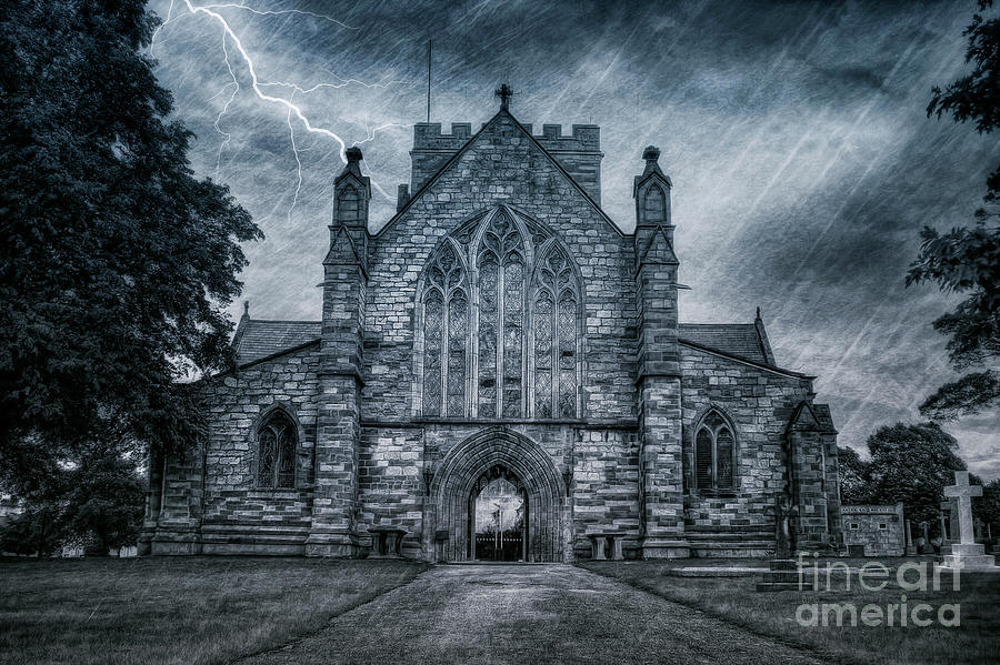 St Asaph Cathedral #1 Mixed Media by Ian Mitchell