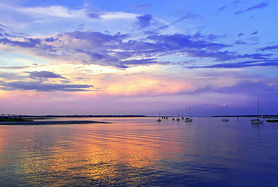 St. Augustine Harbor Sunset 1 #1 Photograph by Alan Hausenflock