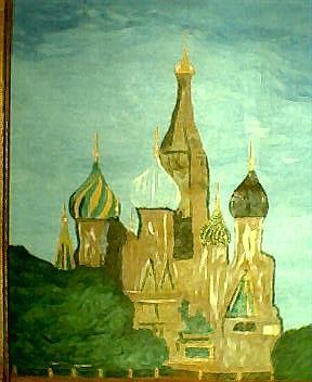 Moscow Painting - St. Basils #1 by Tony Salvitti