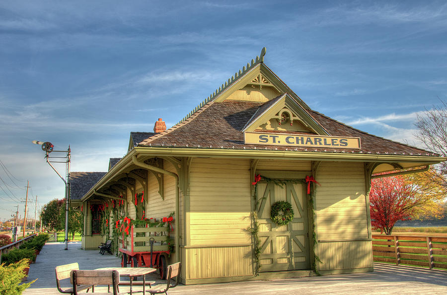 St. Charles Depot 3 Photograph by Steve Stuller
