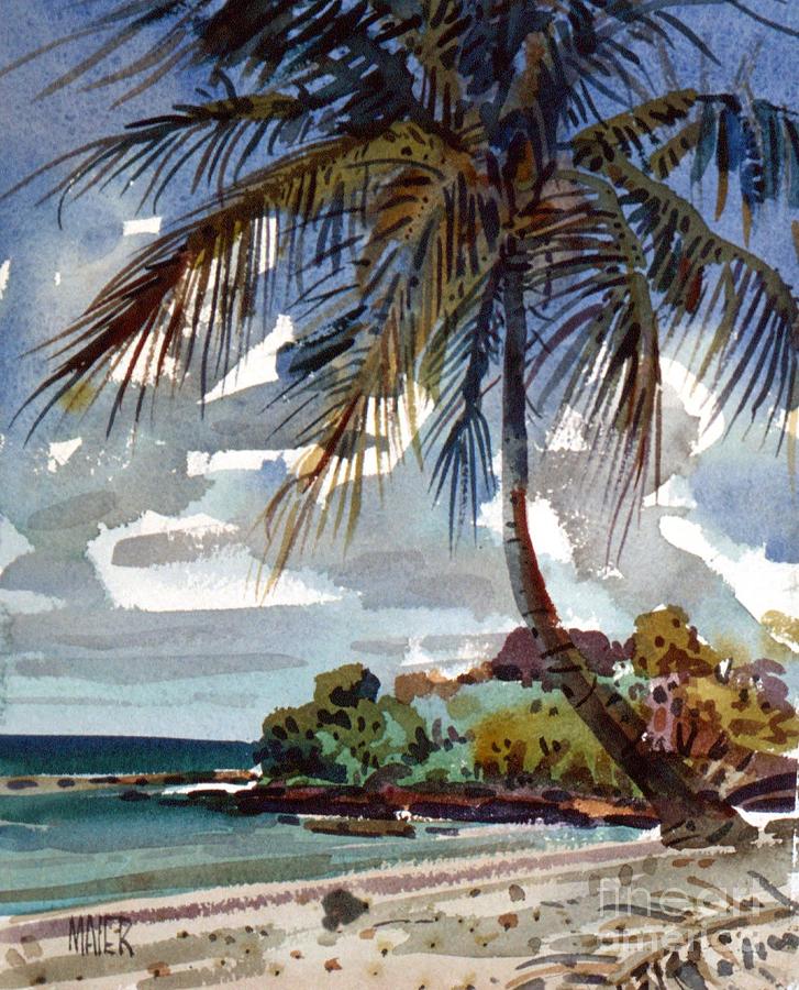 Beach Painting - St. Croix Beach #2 by Donald Maier