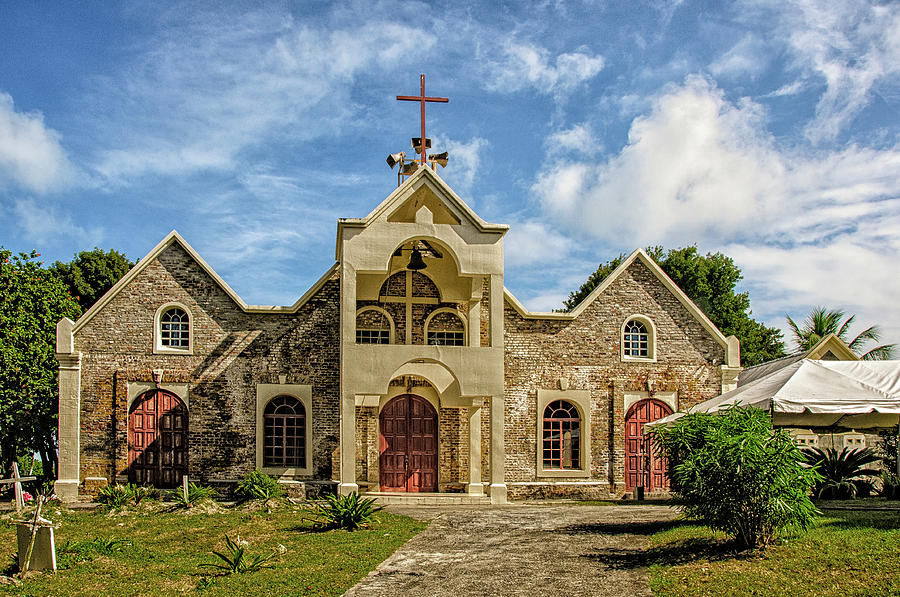 Architecture Photograph - St. Georges Church, Fitches Creek, Osbourn, Antigua #1 by Mark Summerfield