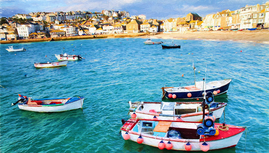 St Ives Cornwall England Uk Beautiful Coast Town And, 56% OFF