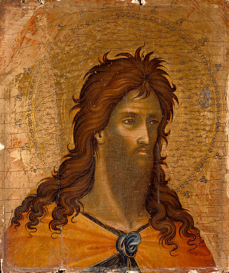 St John the Baptist #2 Painting by Paolo Veneziano