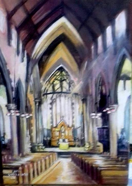 St Johns Cathedral Limerick Ireland #1 Painting by Paul Weerasekera