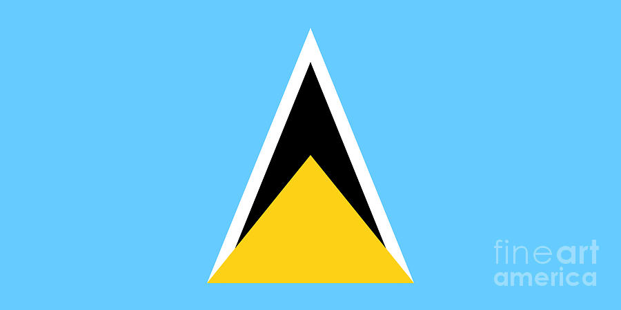 Flag Photograph - St. Lucia Flag #1 by Frederick Holiday