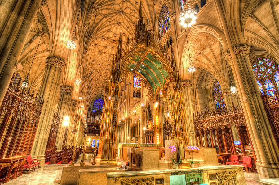 St Patricks Cathedral New York #1 Photograph by David Pyatt