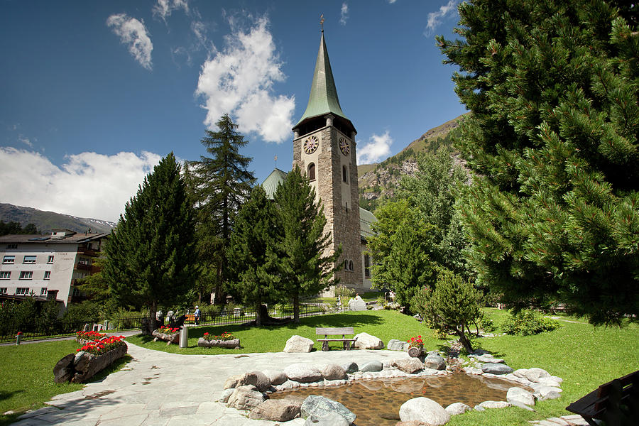 St Peters Anglican Church In Zermatt Photograph