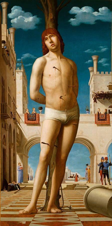 St Sebastian #3 Painting by Antonello da Messina