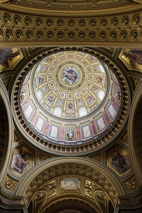 St. Stephen Basilica Interior in Budapest #1 Photograph by Artur Bogacki