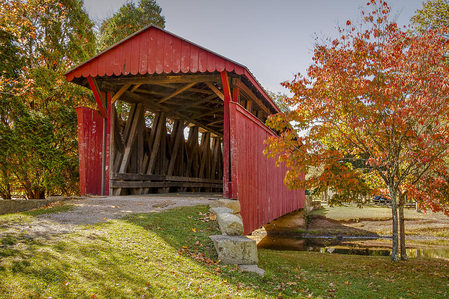 Staats Mill Covered Bridge #1 Photograph by Jack R Perry