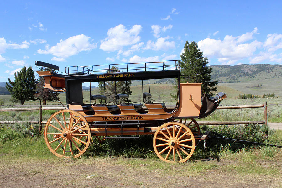 Stagecoach Yellowstone USA #1 Photograph by Bob Savage