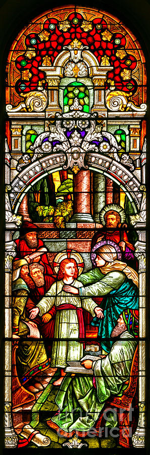 Stained Glass Scene 3 Crop Photograph by Adam Jewell