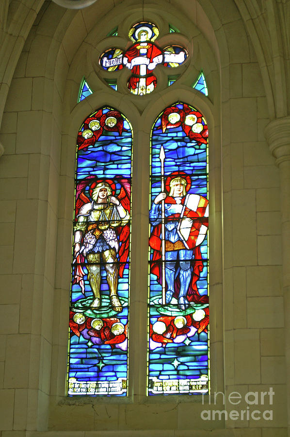 Stained Glass Window In St Paul S Cathedral Dunedin Otago New Zealand Photograph By Ralf Broskvar