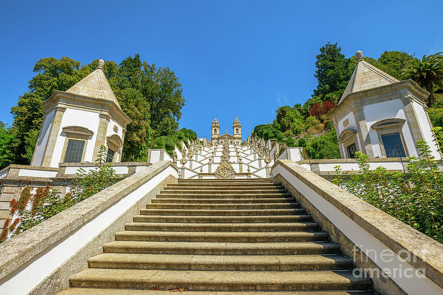 Staircase of Bom Jesus do Monte #1 Photograph by Benny Marty