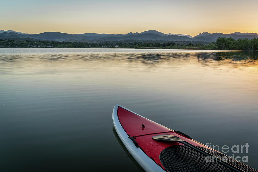 Stand Up Paddleboard On Lake #1 Photograph by Marek Uliasz