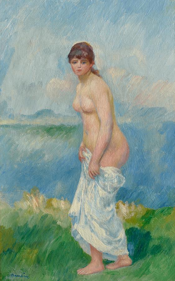 Pierre Auguste Renoir Painting - Standing Bather by Pierre Auguste Renoir