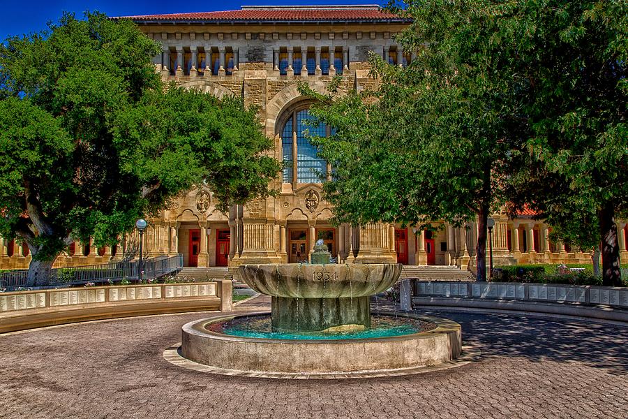 Stanford University Photograph - Stanford University Fountain #1 by Mountain Dreams