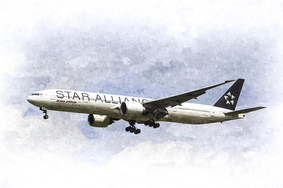 Star Alliance Boeing 777 #1 Photograph by David Pyatt