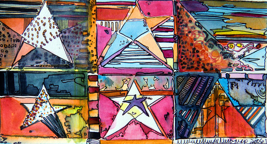 Abstract Painting - Star Power by Mindy Newman
