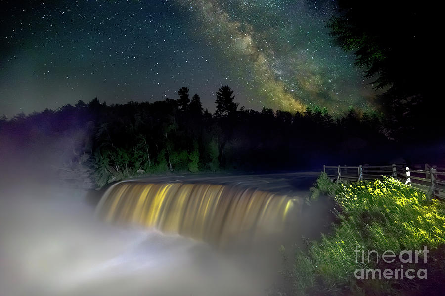 Starry Nights Over Tahquamenon Falls -1465 Photograph by Norris Seward