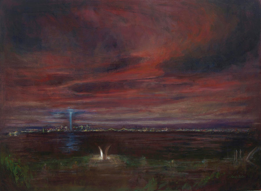 New York City Painting - Staten Island September #1 by Sarah Yuster