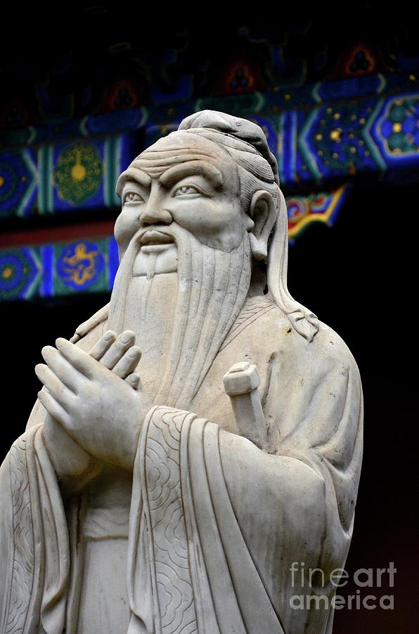 Statue of Chinese philosopher Confucius Beijing China #2 Photograph by Imran Ahmed
