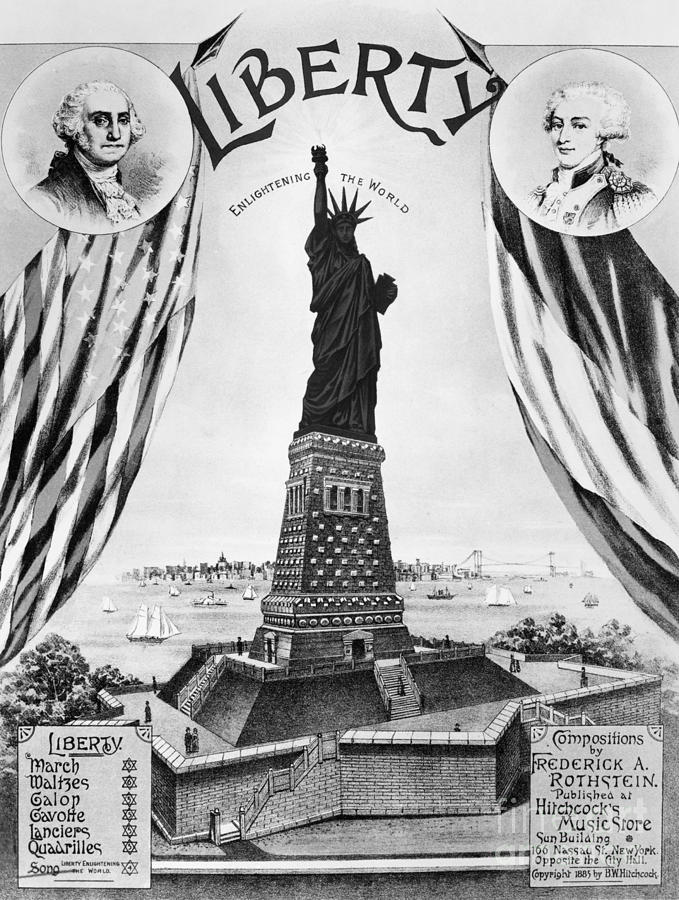 Statue Of Liberty, 1885 #1 Photograph by Granger