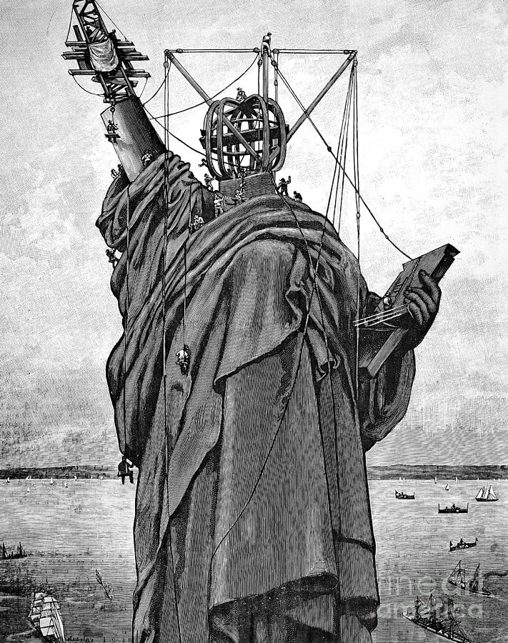 Statue Of Liberty, 1886 #1 Photograph by Granger