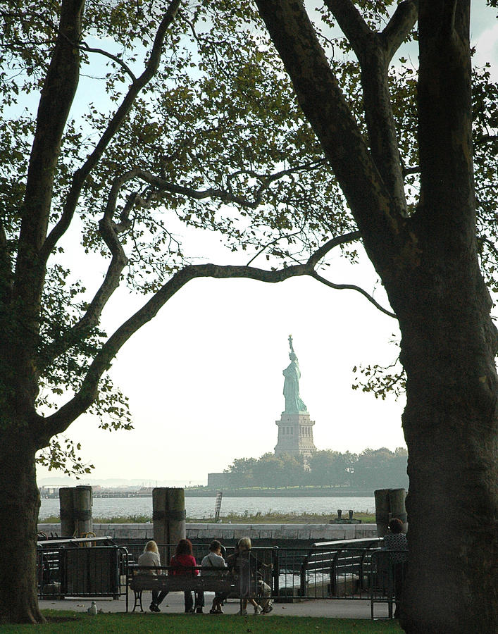 Statue of Liberty From Ellis Island Photograph by Frank Mari