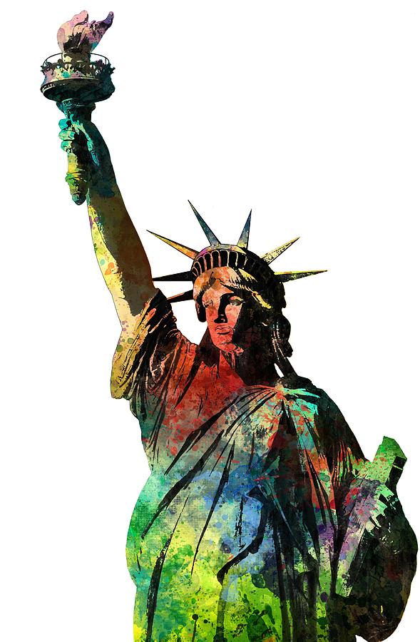 Statue of Liberty #1 Digital Art by Marlene Watson