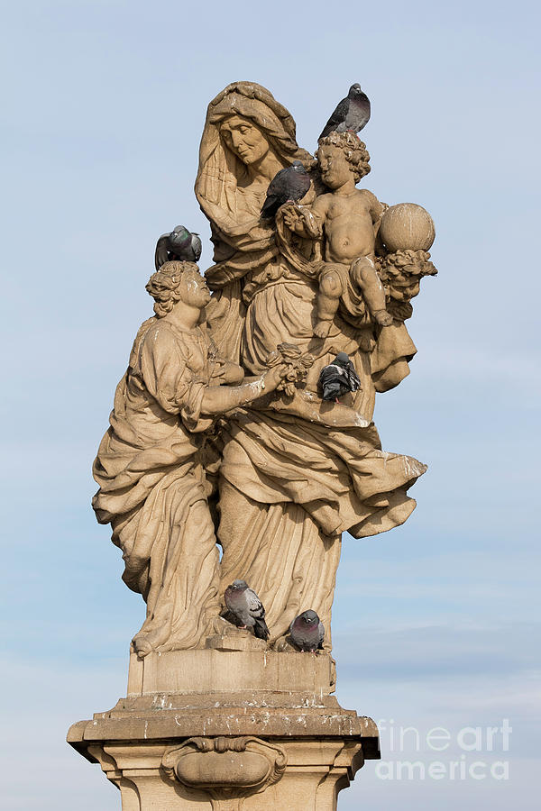 Statue of Saint Anne, Charles Bridge #1 Photograph by Michal Boubin