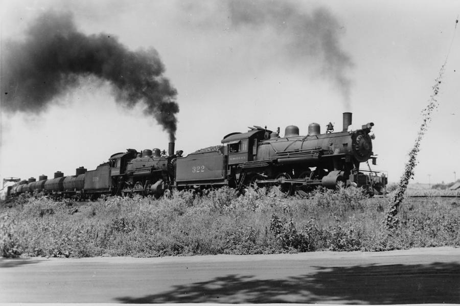 Steam Engine Lugging Freight Through Nebraska #1 Photograph by Chicago and North Western Historical Society