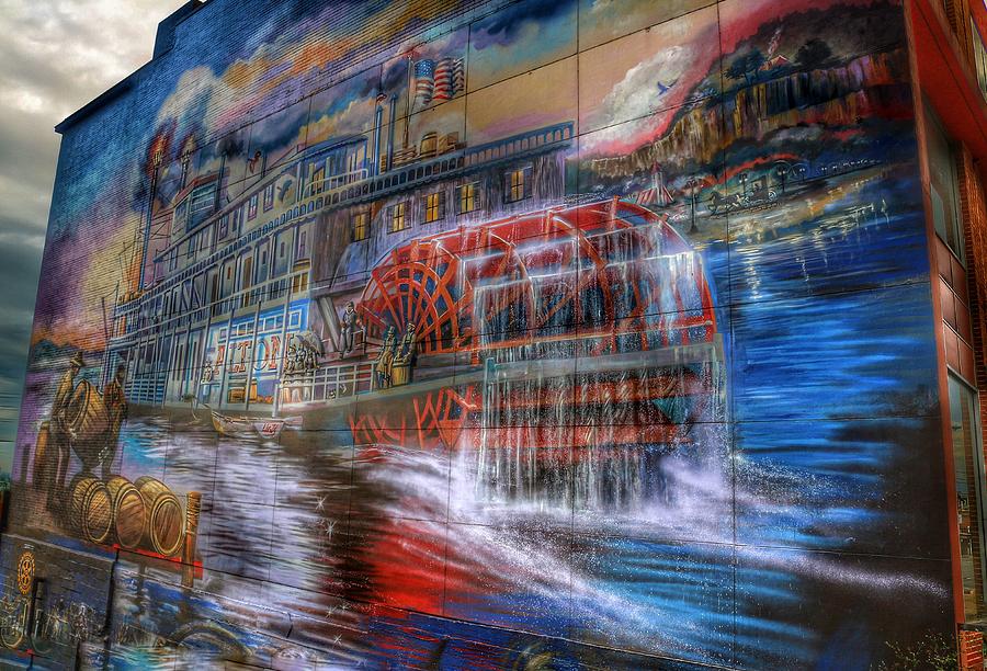 Steamboat Mural  #1 Photograph by Buck Buchanan