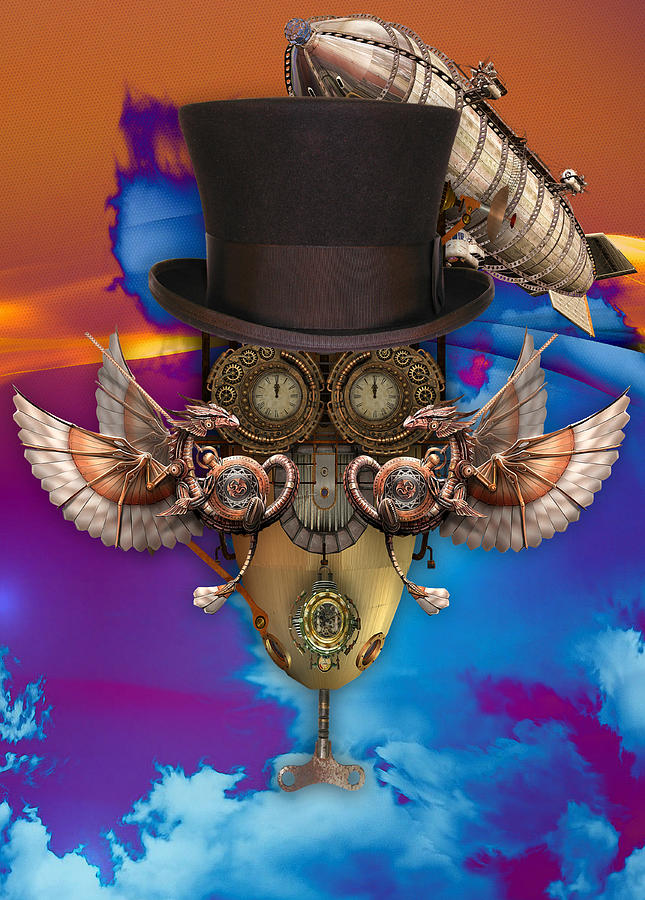 Steampunk Art #1 Mixed Media by Marvin Blaine