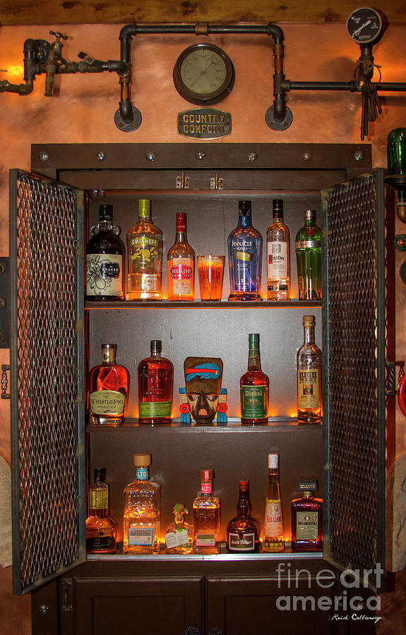 Steampunk Interior Design 4 Liquor Vault Atlanta Mancave Bar Art