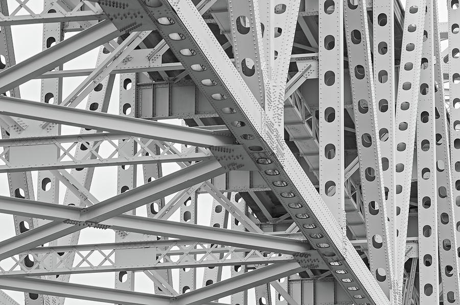 Steel Engineered Highway Bridge Structure #1 Photograph by Alex Grichenko