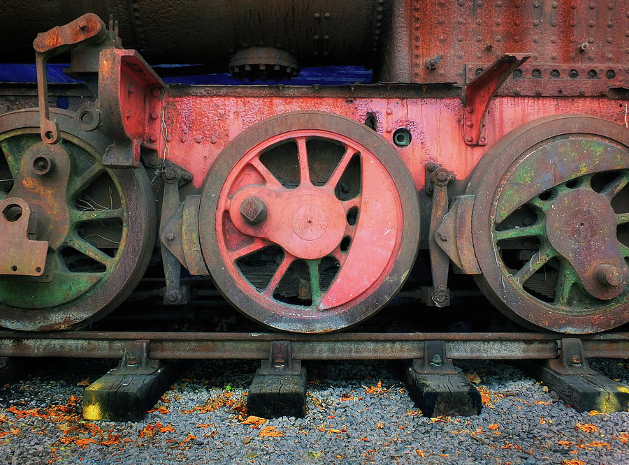 Steel Wheels Photograph