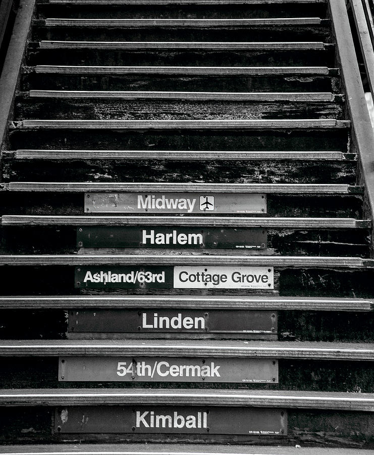 Steps to the El #1 Photograph by Roger Lapinski