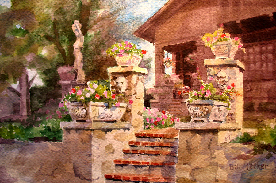 Flower Painting - Steps to Visages #1 by Bill Meeker