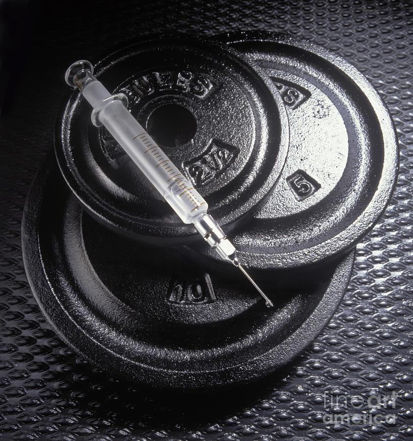 Steroid Use In Weightlifting #1 Photograph by George Mattei