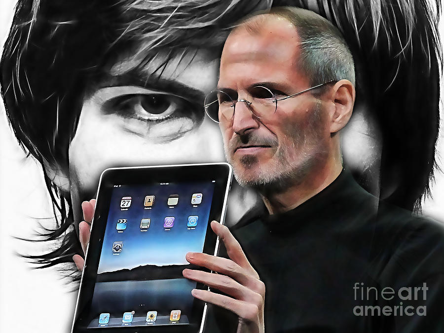 Apple Mixed Media - Steve Jobs Collection #1 by Marvin Blaine