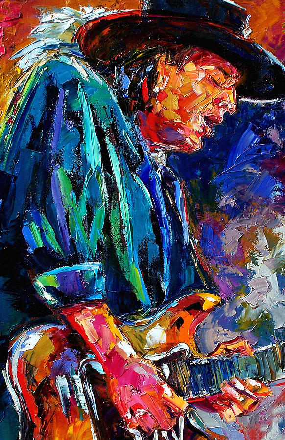 Stevie Ray Vaughan Painting - Stevie Ray Vaughan by Debra Hurd