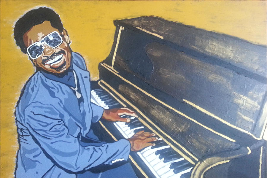 Stevie Wonder Painting - Stevie Wonder by Rachel Natalie Rawlins