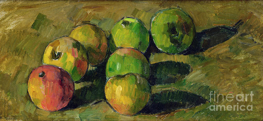 Apple Painting - Still Life with Apples by Paul Cezanne