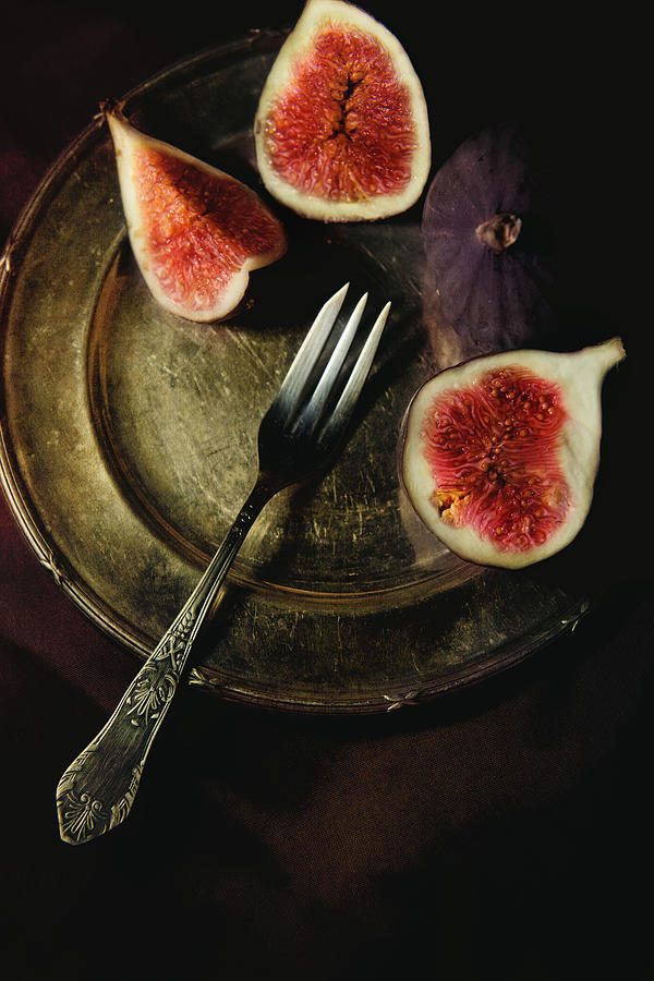 Still life with fresh figs #1 Photograph by Jaroslaw Blaminsky