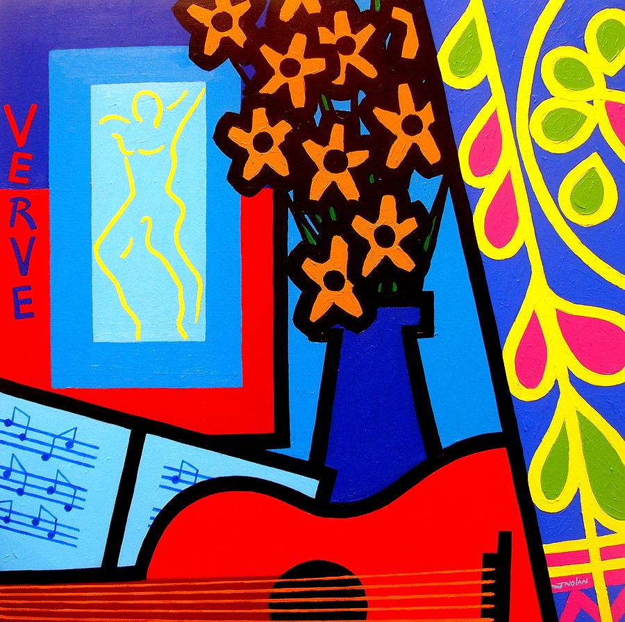 Still Life With Henri Matisses Verve Painting by John  Nolan